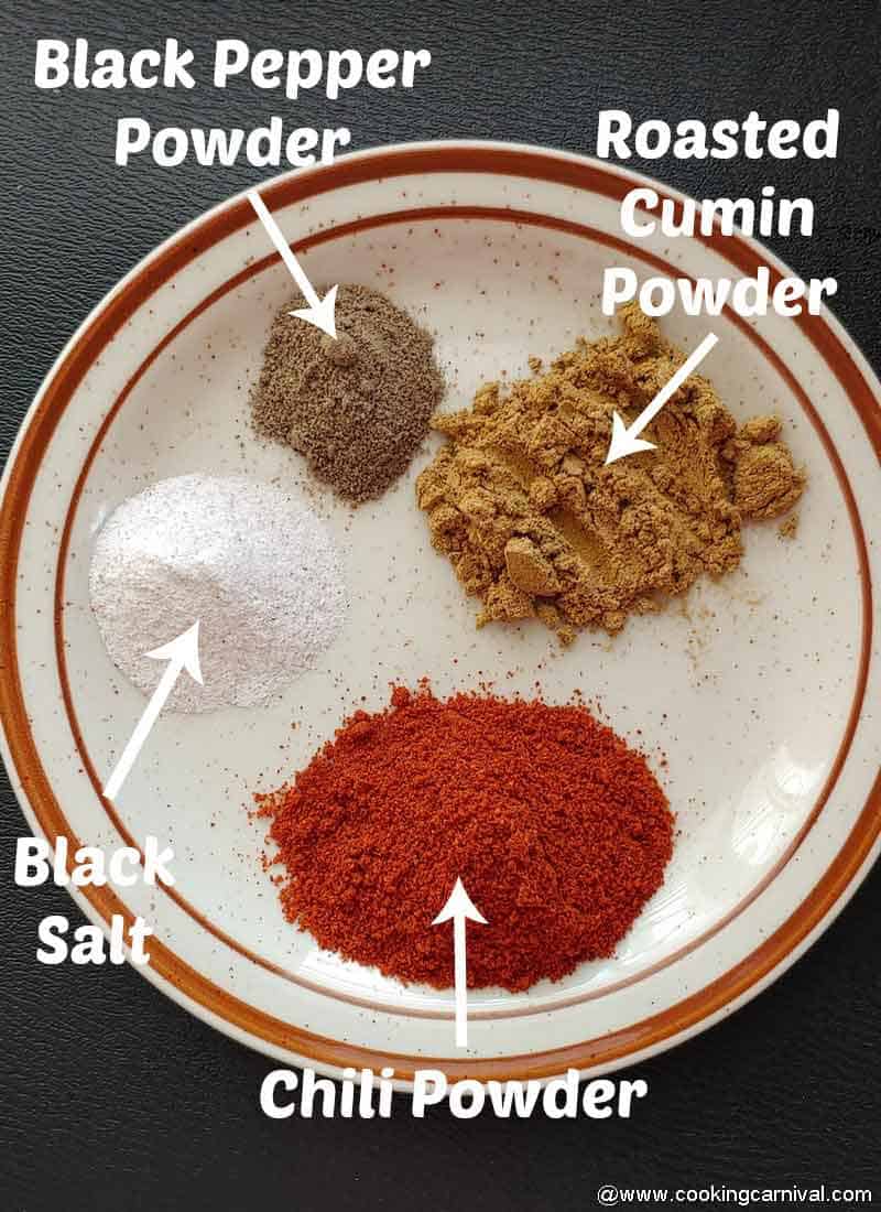 Ingredients for making locho masala