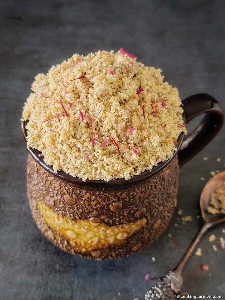 Thandai masala/powder in a cup