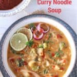 Vegetable Thai Curry Noodle Soup