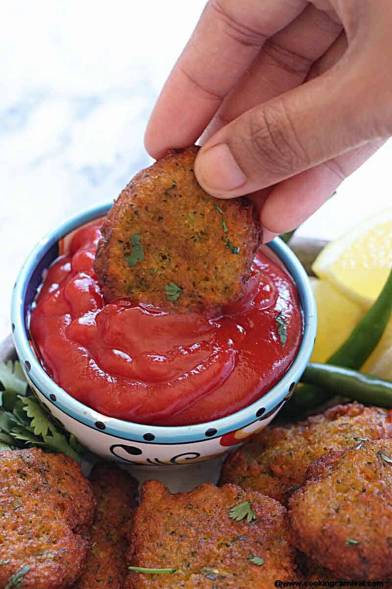 Lentil Vegetable Nuggets - Vegan, Gluten-free, Healthy, Kid friendly, simple and easy to make, Perfect for any party as a appetizer or snacks.