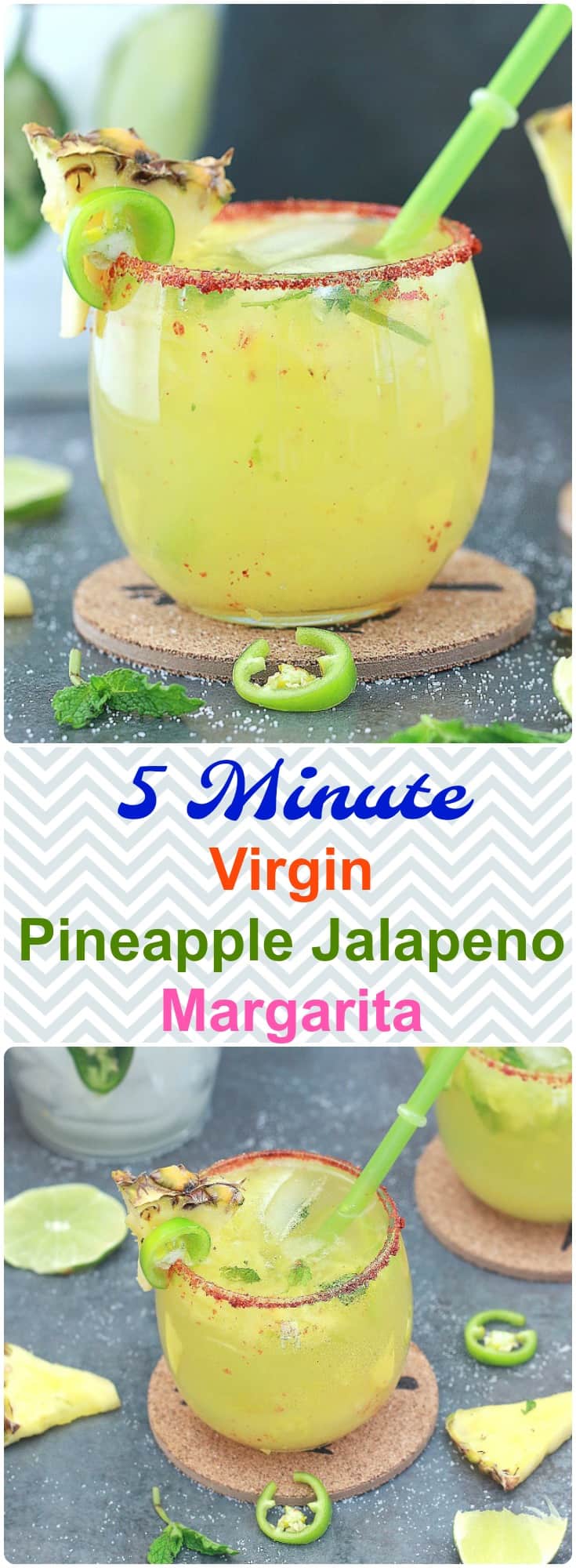 Virgin Pineapple Jalapeno Margarita