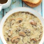 Wild Rice Mushroom Soup - Instant Pot Wild Rice Mushroom Soup - Vegan, Good for you, Perfect for Winter and is just what everyone needs in Winter.