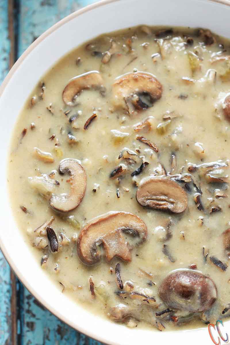 Wild Rice Mushroom Soup - Instant Pot Wild Rice Mushroom Soup - Vegan, Good for you, Perfect for Winter and is just what everyone needs in Winter.