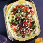 7 layer greek dip from top