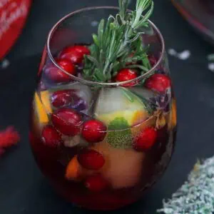 Cranberry mocktail