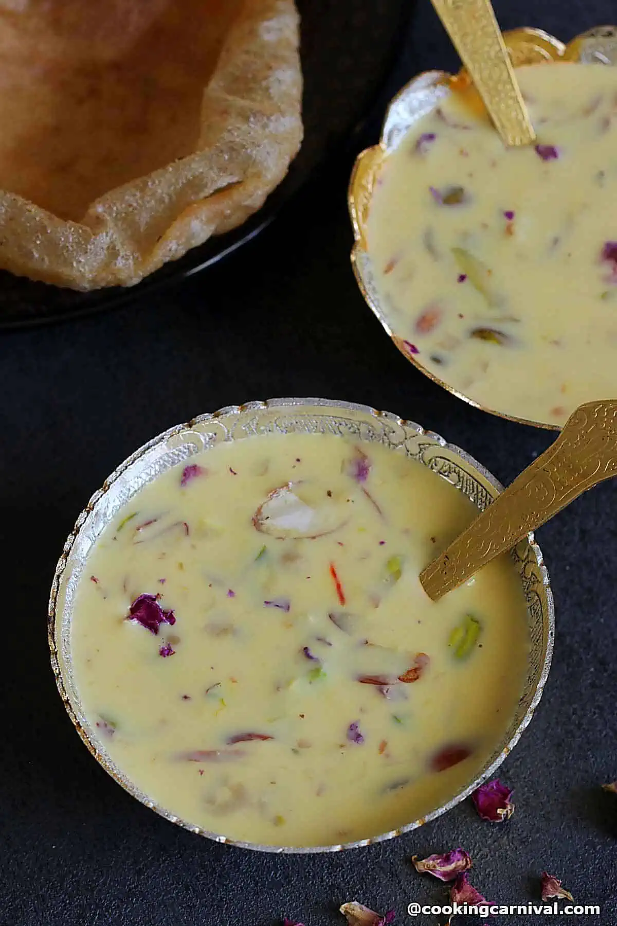 Basundi in a bowl.