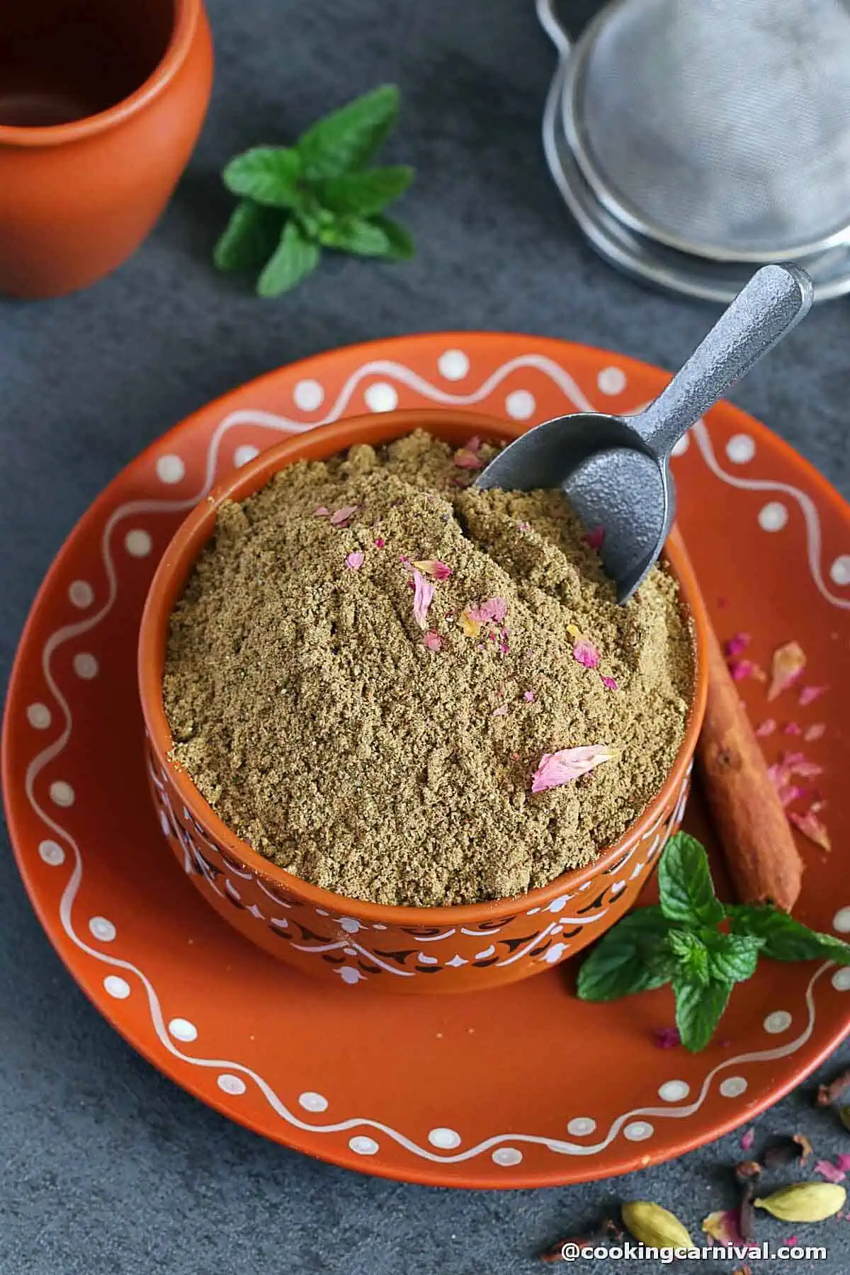 Indian Chai Masala in a bowl. 