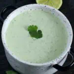 Cilantro lime crema