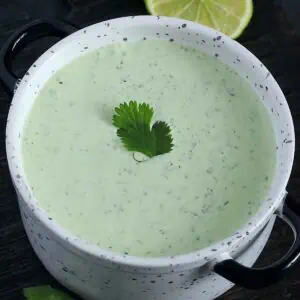 Cilantro lime crema