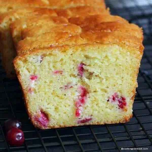 Eggless Orange Cranberry Bread