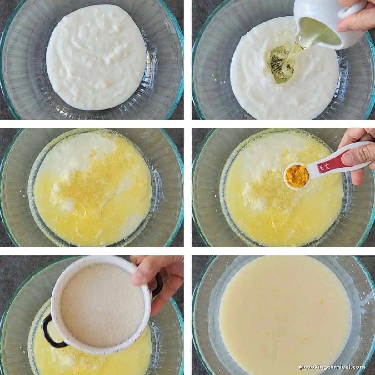 mixing wet ingredients - yogurt, orange juice, oil, orange zest and sugar in a big bowl.