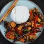 Eggplant Tofu stir fry.