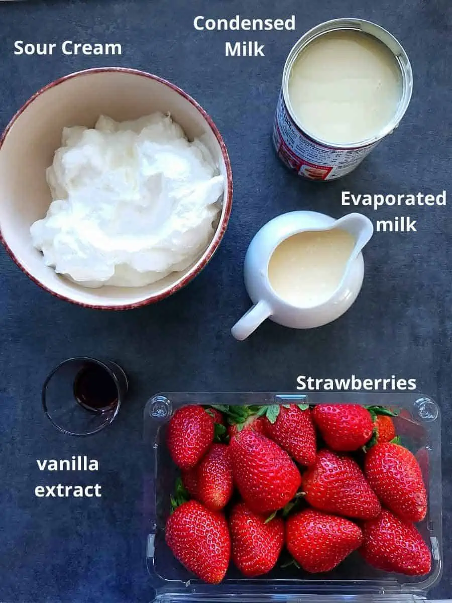 strawberries and cream recipe ingredients