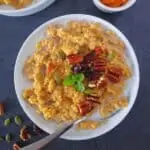 Instant pot Pumpkin pie oatmeal in a bowl