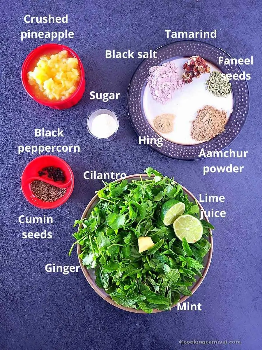 Jal Jeera ingredients