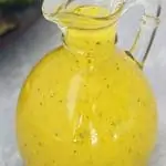 Mango Salad Dressing - Quick, Easy, simple, Lip-smacking, Fresh and fruity vegan salad dressing recipe which contains only a handful of ingredients.