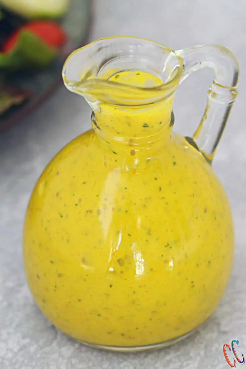 Mango Salad Dressing - Quick, Easy, simple, Lip-smacking, Fresh and fruity vegan salad dressing recipe which contains only a handful of ingredients.