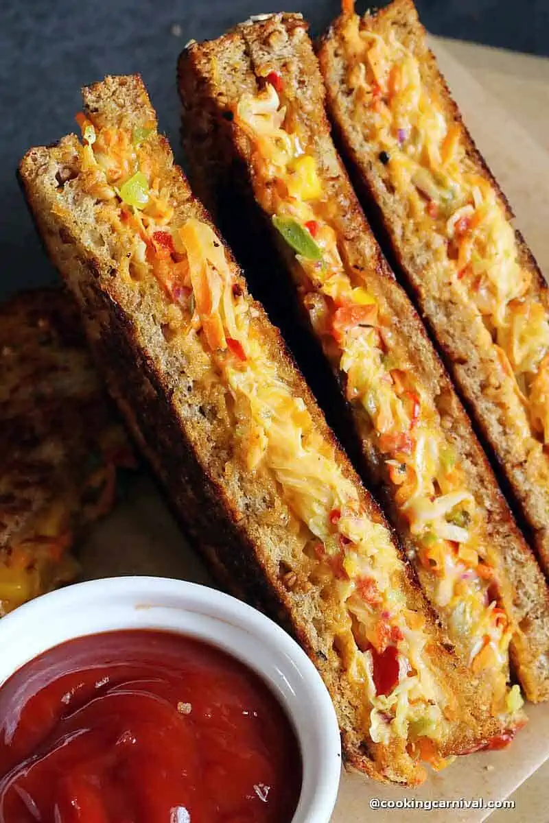 Veg Mayonnaise Sandwich slices