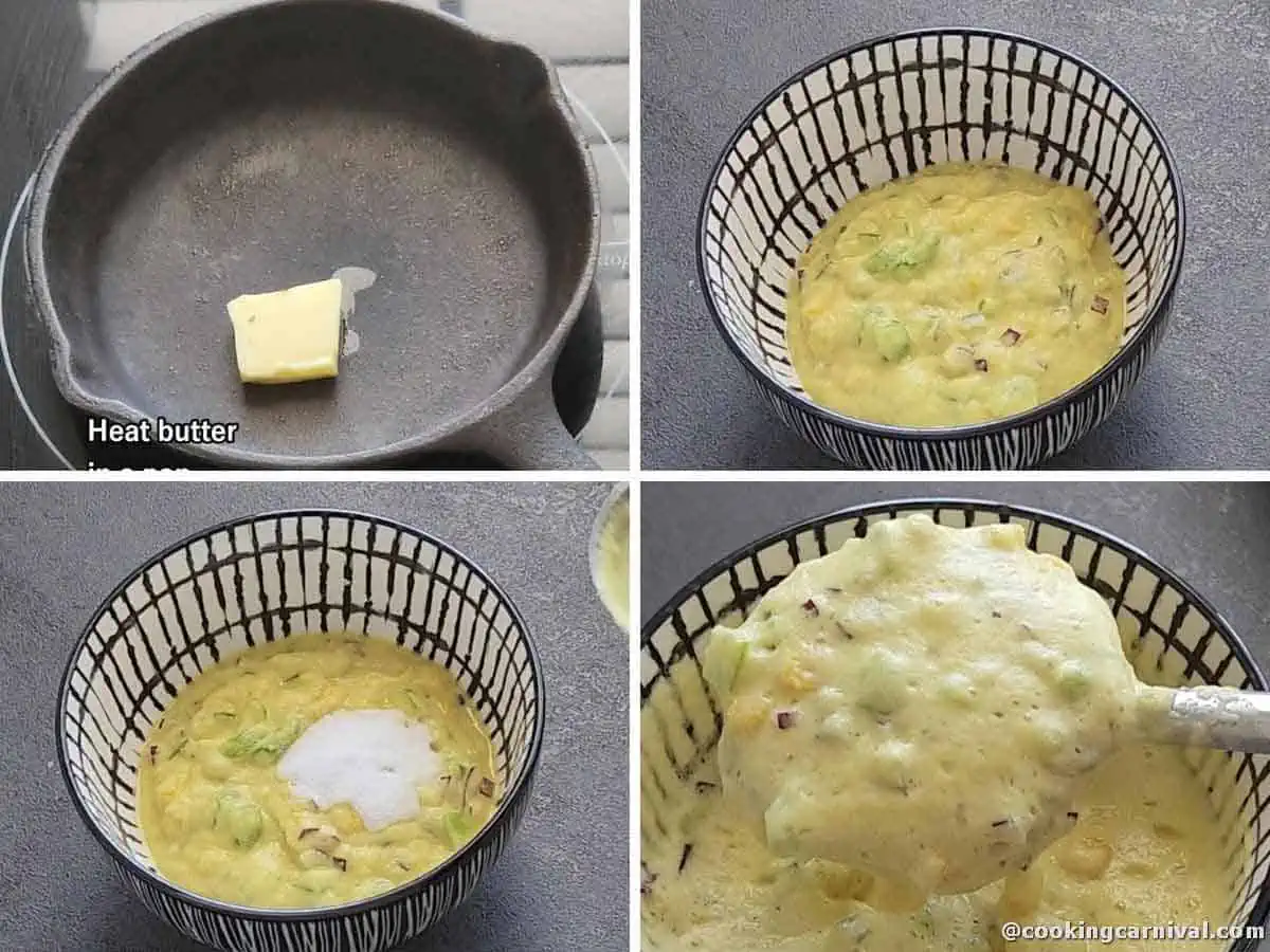 adding fruit salt in moong dal batter